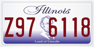 IL license plate Z976118