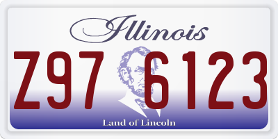 IL license plate Z976123