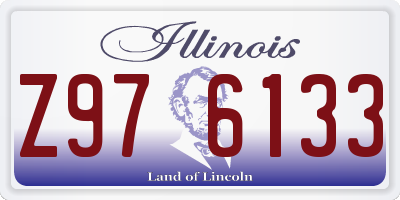 IL license plate Z976133