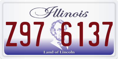 IL license plate Z976137