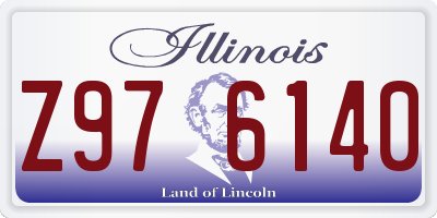 IL license plate Z976140