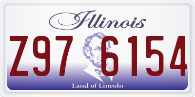 IL license plate Z976154