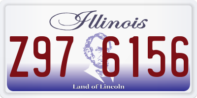 IL license plate Z976156
