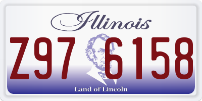 IL license plate Z976158