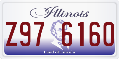 IL license plate Z976160
