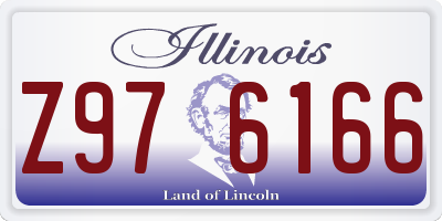 IL license plate Z976166