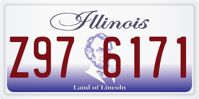 IL license plate Z976171
