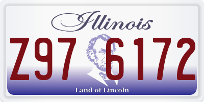 IL license plate Z976172