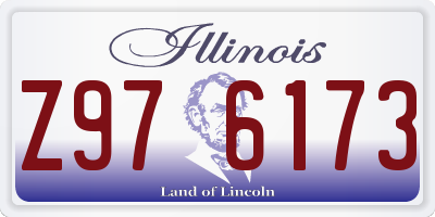 IL license plate Z976173