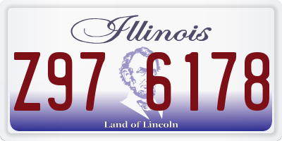 IL license plate Z976178