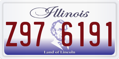IL license plate Z976191