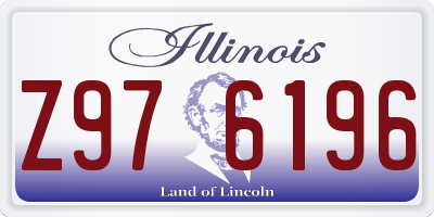 IL license plate Z976196
