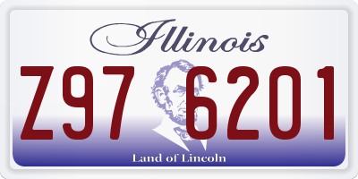 IL license plate Z976201