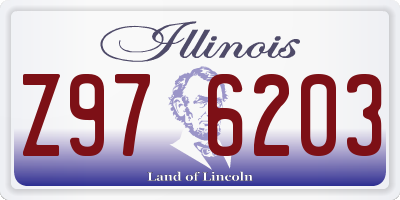 IL license plate Z976203