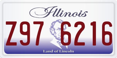 IL license plate Z976216