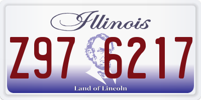 IL license plate Z976217