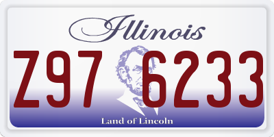 IL license plate Z976233