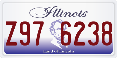 IL license plate Z976238