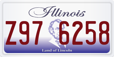 IL license plate Z976258