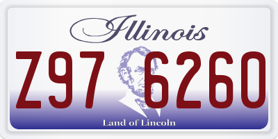 IL license plate Z976260