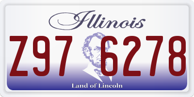 IL license plate Z976278