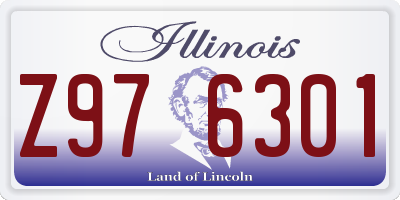 IL license plate Z976301