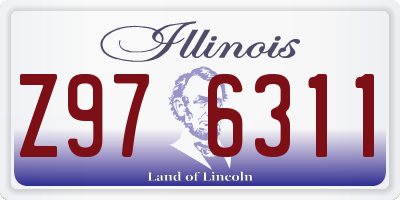 IL license plate Z976311