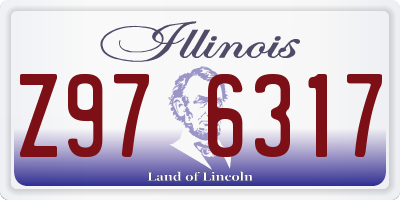 IL license plate Z976317