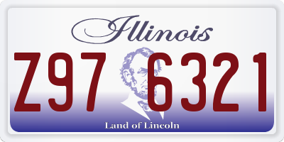 IL license plate Z976321