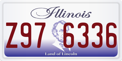 IL license plate Z976336