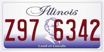 IL license plate Z976342