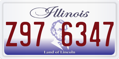 IL license plate Z976347
