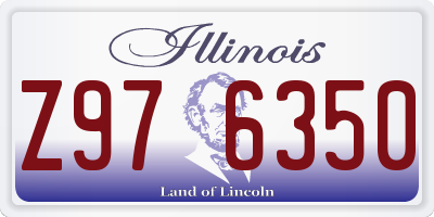 IL license plate Z976350