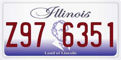 IL license plate Z976351