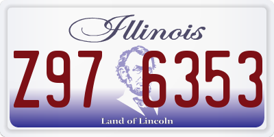 IL license plate Z976353