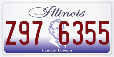 IL license plate Z976355