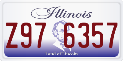 IL license plate Z976357