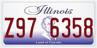 IL license plate Z976358