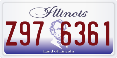 IL license plate Z976361