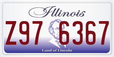 IL license plate Z976367