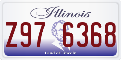 IL license plate Z976368