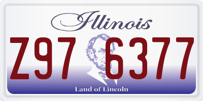 IL license plate Z976377