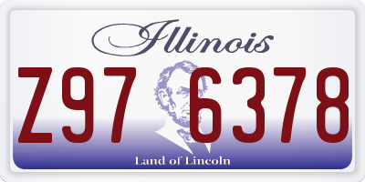 IL license plate Z976378
