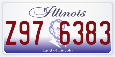 IL license plate Z976383