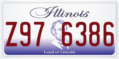 IL license plate Z976386