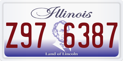 IL license plate Z976387
