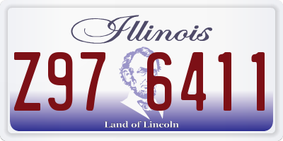 IL license plate Z976411