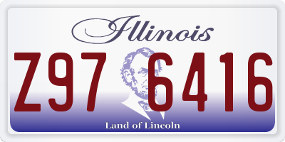 IL license plate Z976416