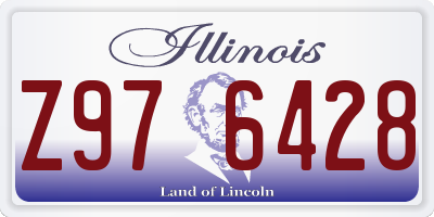 IL license plate Z976428