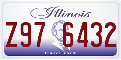 IL license plate Z976432